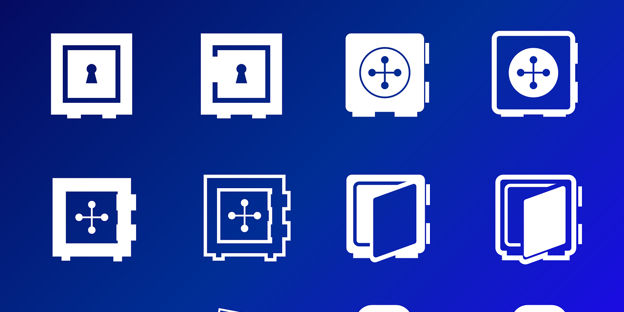 Free safe nature lock vector