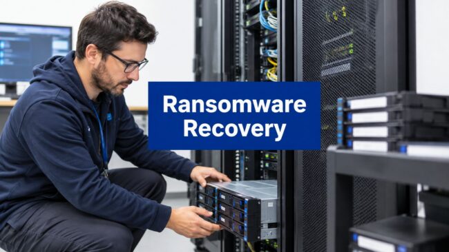 ransomware-recovery-plan-server-technician